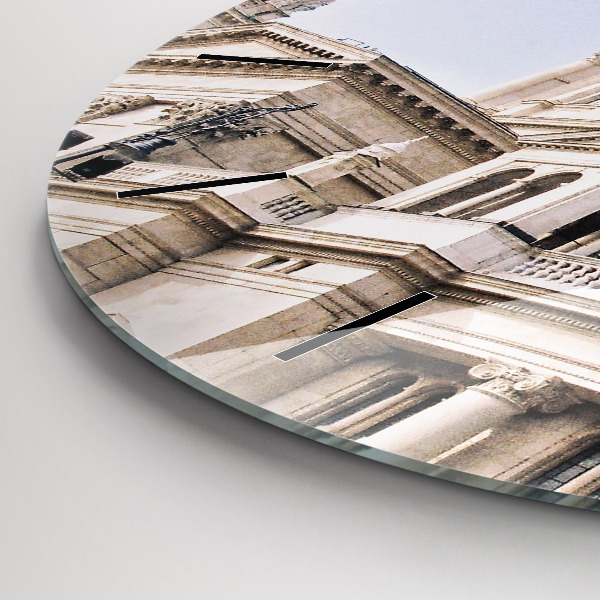 Ceas rotund de perete din sticlă Sf. Bazilica Ştefan