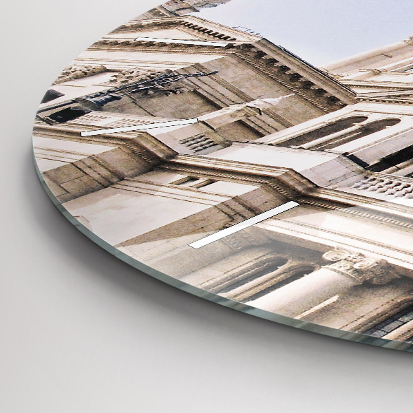 Ceas rotund de perete din sticlă Sf. Bazilica Ştefan