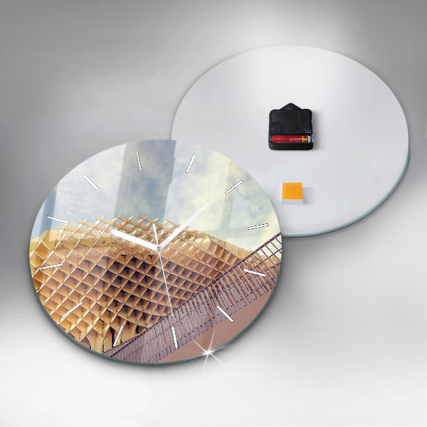 Ceas rotund de perete din sticlă Belvedere din Sevilla