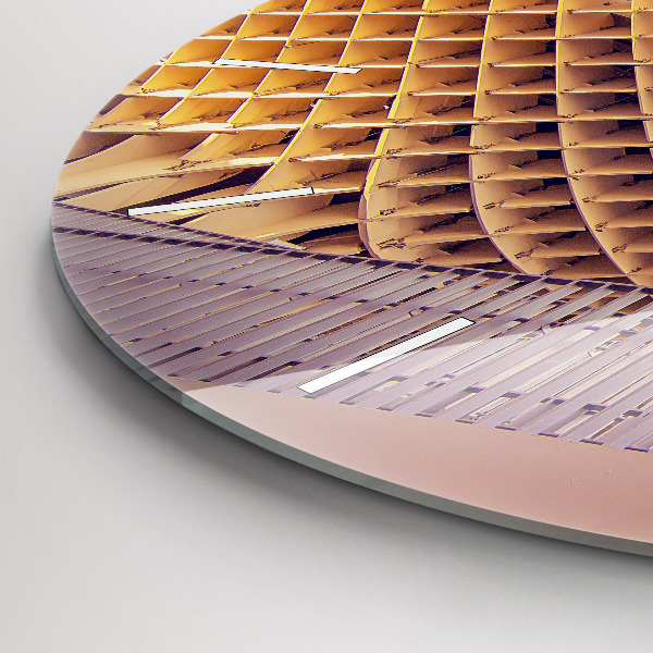 Ceas rotund de perete din sticlă Belvedere din Sevilla