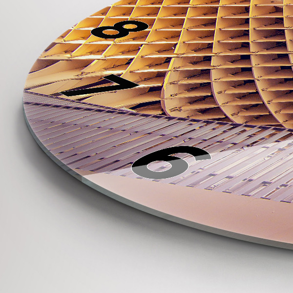 Ceas rotund de perete din sticlă Belvedere din Sevilla