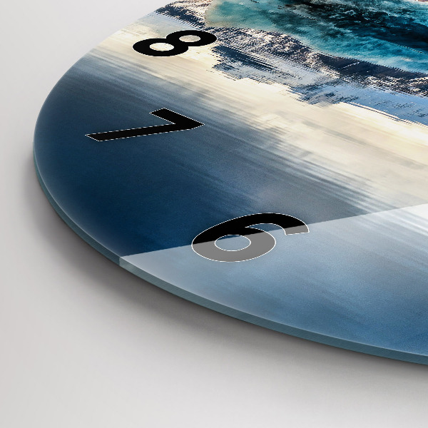 Ceas rotund de perete din sticlă Lacul Jokulsarlon Islanda