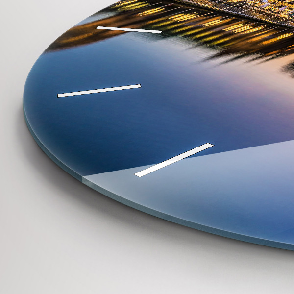 Ceas rotund de perete din sticlă Primăria Hamburg