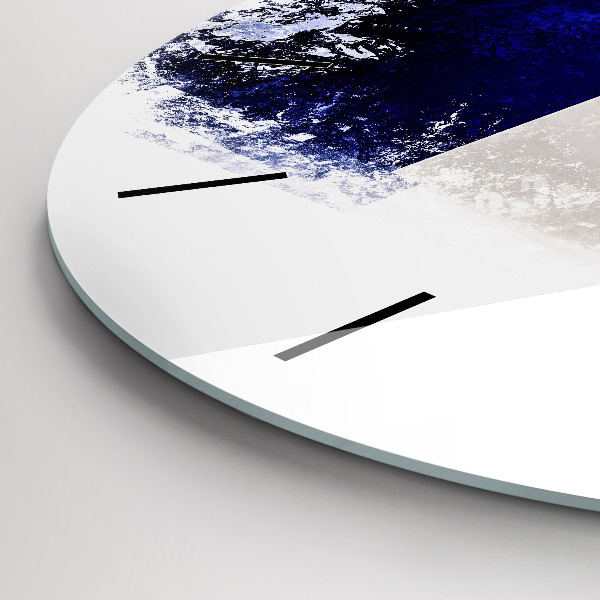 Ceas rotund de perete din sticlă Steagul Franței