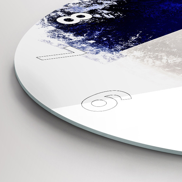 Ceas rotund de perete din sticlă Steagul Franței