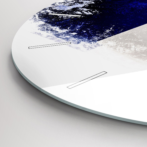 Ceas rotund de perete din sticlă Steagul Franței