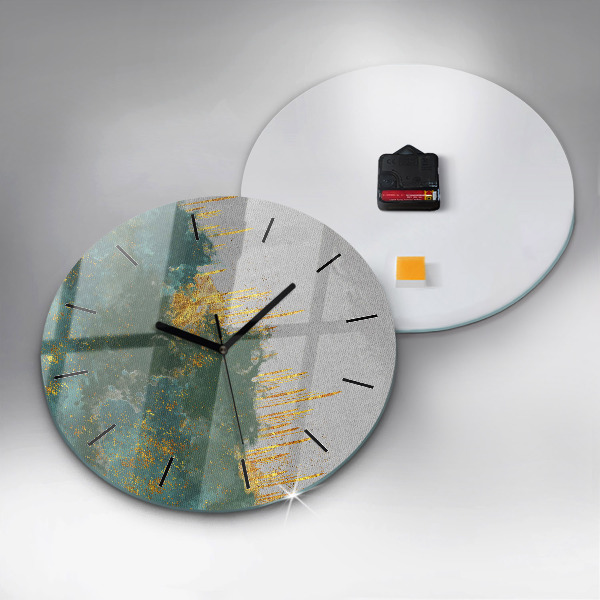 Ceas rotund de perete din sticlă Model decorativ