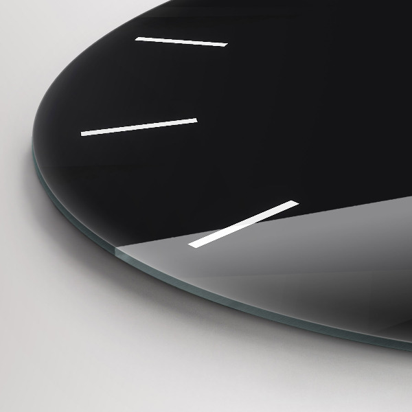 Ceas rotund de perete din sticlă Model de perete întunecat