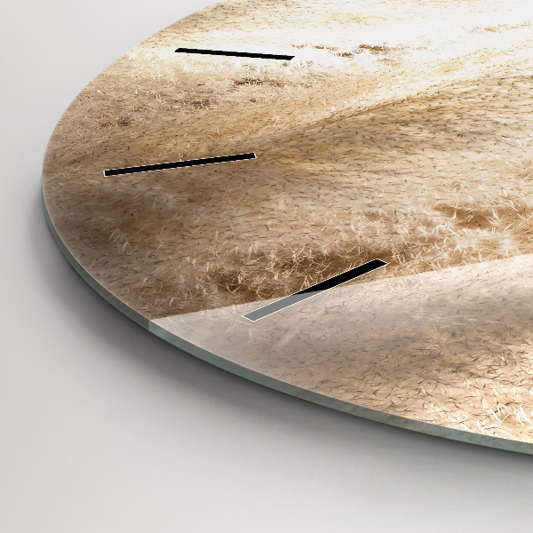 Ceas rotund de perete din sticlă Spice de cereale