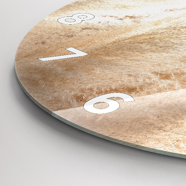 Ceas rotund de perete din sticlă Spice de cereale