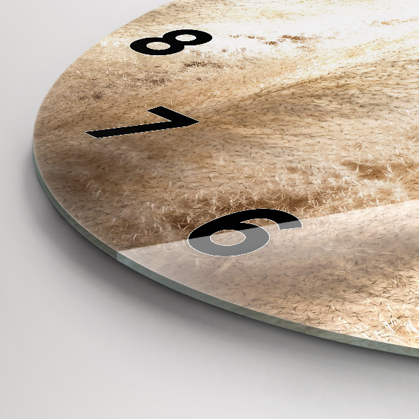 Ceas rotund de perete din sticlă Spice de cereale