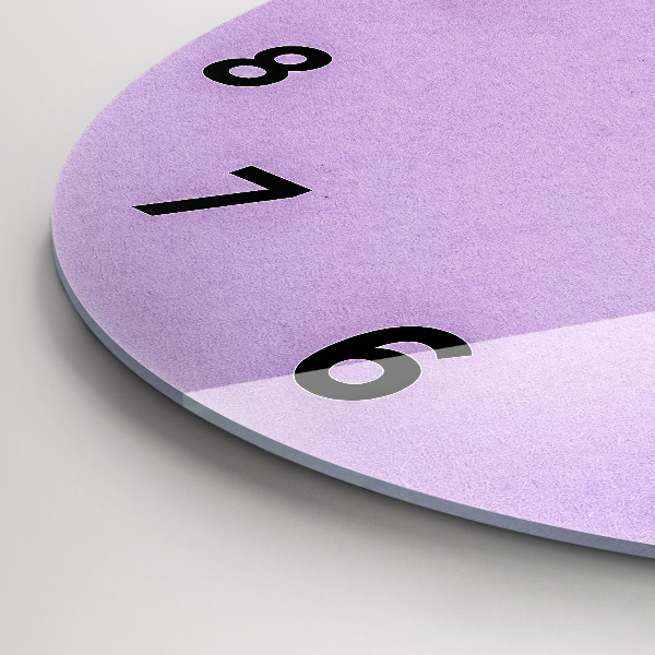 Ceas rotund de perete din sticlă Model pastel