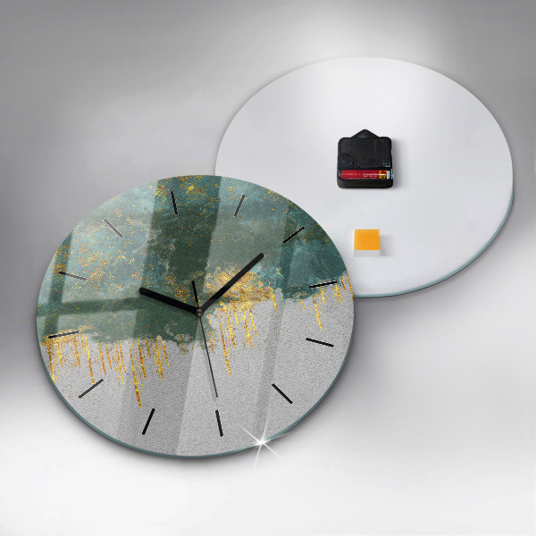 Ceas rotund de perete din sticlă Model decorativ
