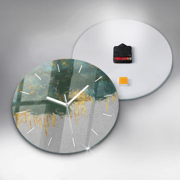 Ceas rotund de perete din sticlă Model decorativ