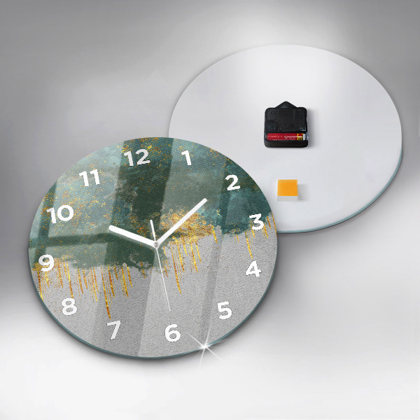 Ceas rotund de perete din sticlă Model decorativ