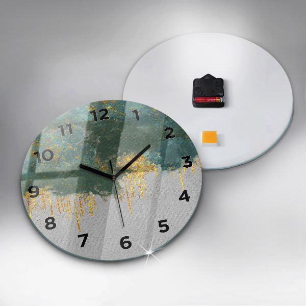 Ceas rotund de perete din sticlă Model decorativ