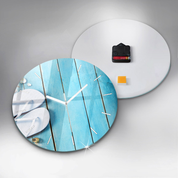 Ceas rotund de perete din sticlă Accesorii de vacanta