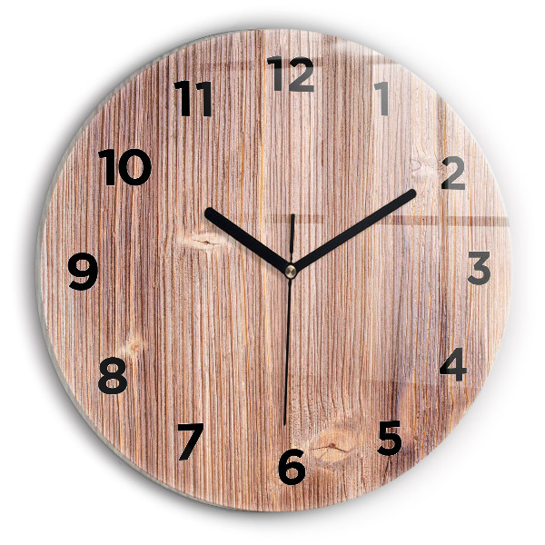 Ceas rotund de perete din sticlă Ardei