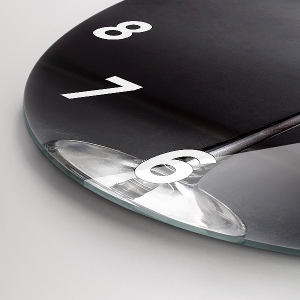 Ceas rotund de perete din sticlă pahar de vin