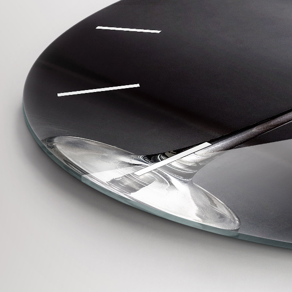 Ceas rotund de perete din sticlă pahar de vin