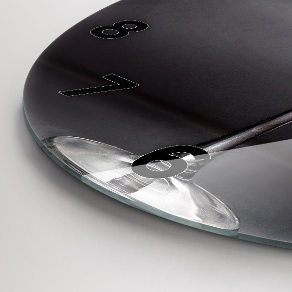 Ceas rotund de perete din sticlă pahar de vin