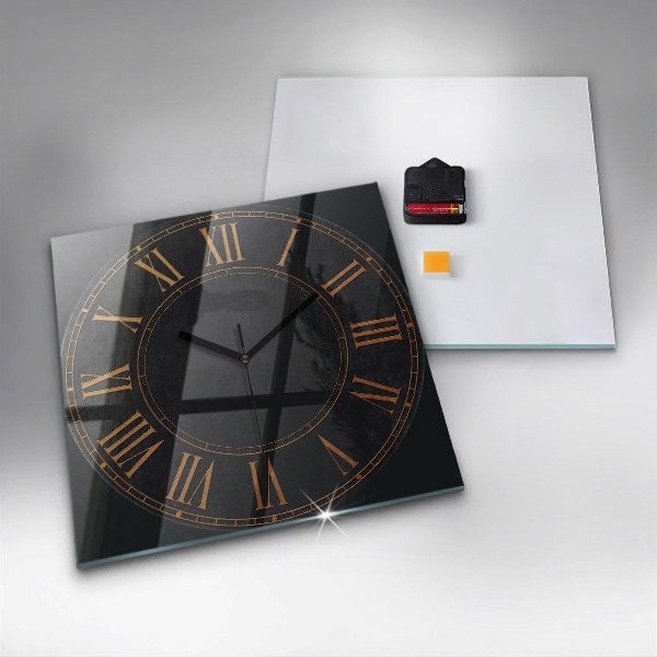 Ceas din sticlă pătrat Staré římské číslice