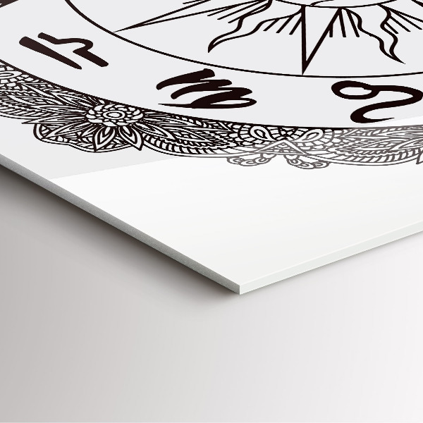 Ceas din sticlă pătrat Dekorativní zvěrokruhy