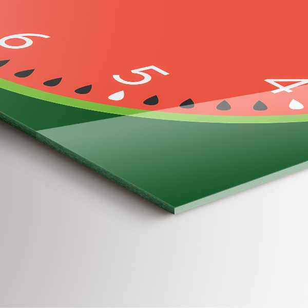 Ceas din sticlă pătrat Sladký meloun