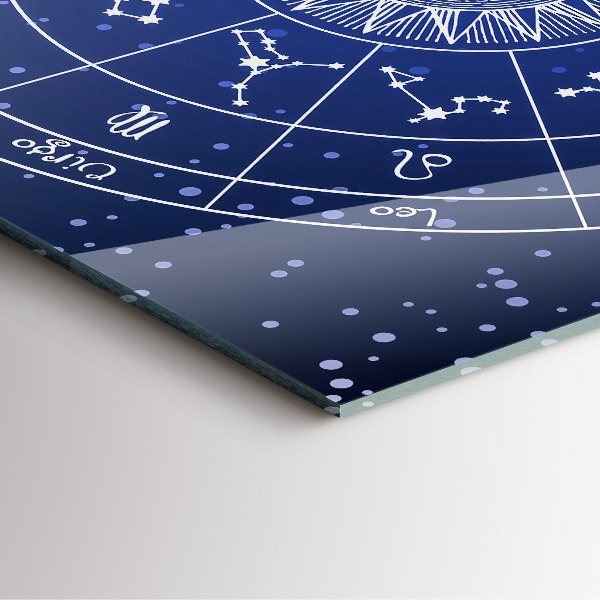 Ceas din sticlă pătrat Souhvězdí zvěrokruhu