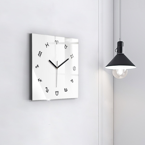Ceas din sticlă pătrat Minimalistické zvěrokruhy