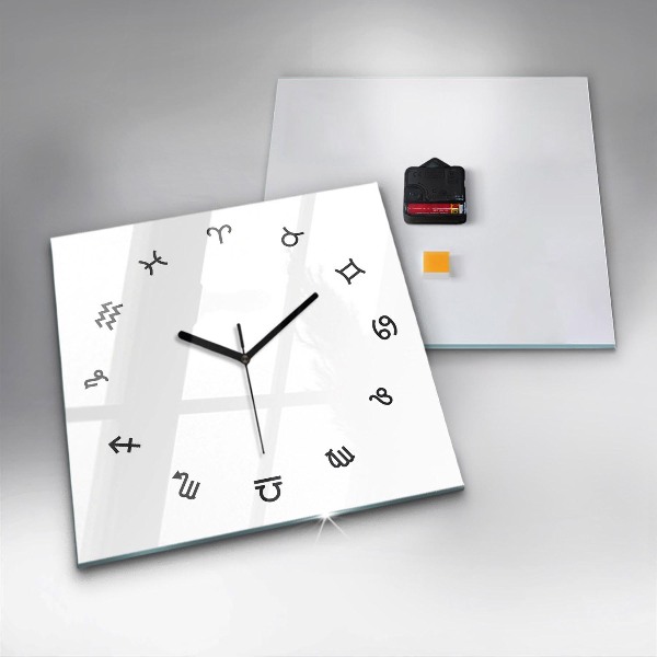 Ceas din sticlă pătrat Minimalistické zvěrokruhy