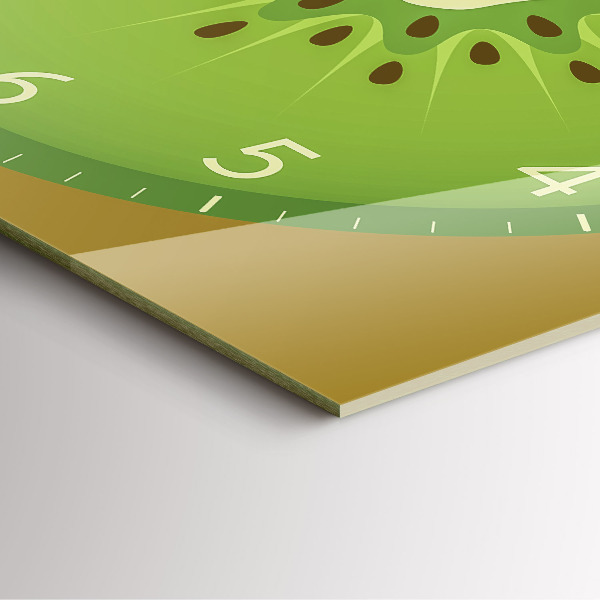 Ceas din sticlă pătrat Kiwi ovoce