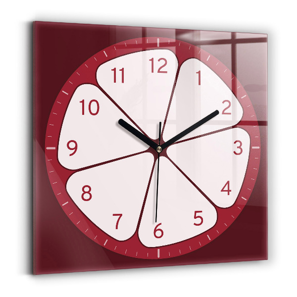 Ceas din sticlă pătrat Nakrájejte ovoce