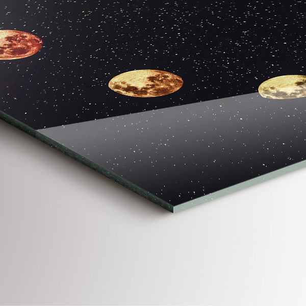 Ceas din sticlă pătrat Měsíční fáze