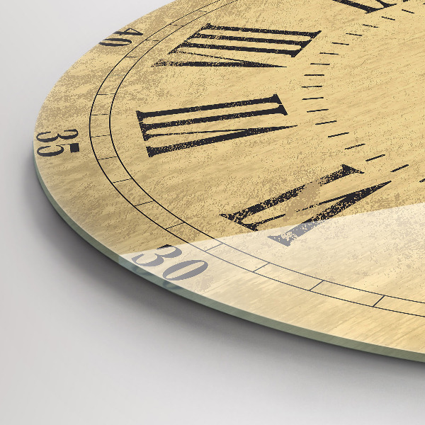 Ceas din sticlă rotund Bronzové římské číslice