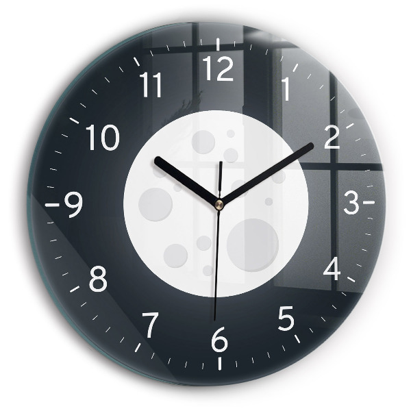 Ceas din sticlă rotund Úplněk