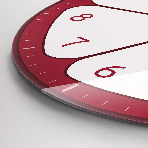 Ceas din sticlă rotund Nakrájejte ovoce