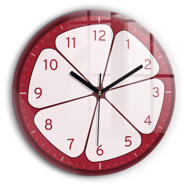 Ceas din sticlă rotund Nakrájejte ovoce