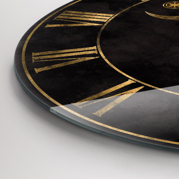 Ceas din sticlă rotund Zlaté římské číslice